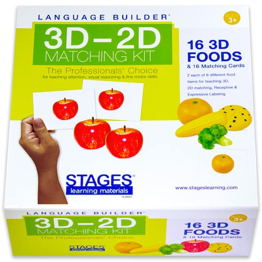 Stages® Learning Materials Language Builder® Foods 3D-2D Matching Kit